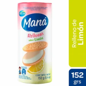 GALLETITAS RELLENAS MANA SABOR LIMON 152G