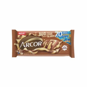 Chocolate Arcor Duo Choc.Leche Y Blanco X 95 Gr