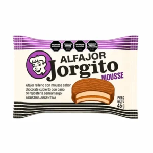 ALFAJOR JORGITO MOUSSE CON BAÑO DE REPOSTERIA SEMIAMARGO